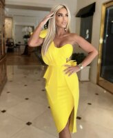 Extravagantes Kleid Asymetrisch 6156601