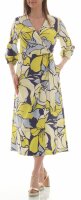 Wickelkleid mit Blumenprint EM27286 Langarm