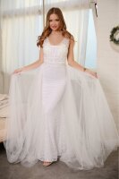Abendkleid mit abnehmbarer Schleppe 888062