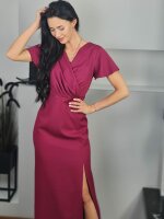 Abendkleid mit Flügelärmeln 28743 Rosa 42