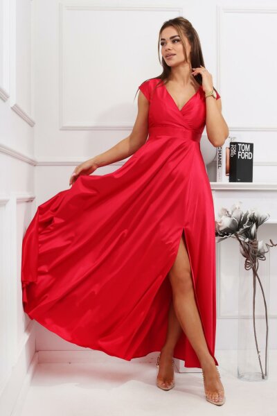 Satin Kleid Abendkleid Valeria