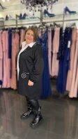 Tunika Kleid mit Glitzer 199 Cardigan