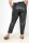 Kunstlederhose mit Gürtel High Waist P2267