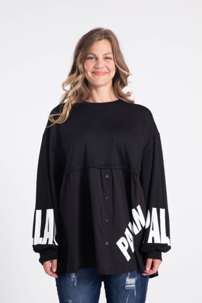 Tunika Oberteil mit Print C6293NOIRP