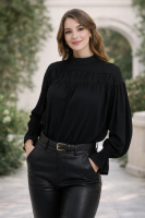 Bluse mit Stehkragen FR3152