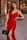 One Shoulder Satin Abendkleid mit Kette EM86272