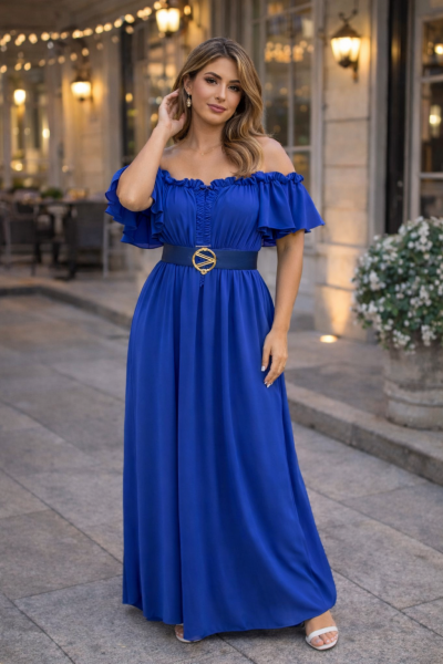 Damen Abendkleid Schulderfrei