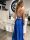 Satin Abendkleid mit Schnürung