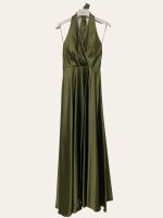 Satin Abendkleid Neckholder R8322