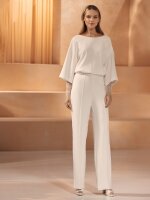 Brauttop Bluse E-417 Bianco Evento