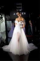 Brautkleid 2-in-1 mit Schulterärmeln Beliks BSV047...