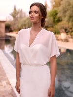 Braut Top E493 Bolero Bianco Evento