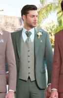 Manzetti Anzug-Set 1.5_5006 inkl. Weste & Fliege / Super Stretch / Bügelfrei