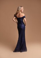 Abendkleid mit Schulterärmeln Pailletten HM2510