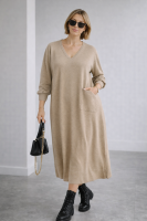 Strickkleid mit Tasche