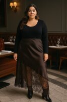 Satinrock mit Spitze AC3278