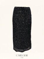 Eleganter Pailletten Midirock HP9502