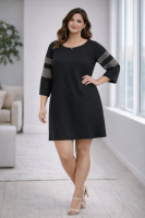 Kleid mit Netzeinsätzen EM91529